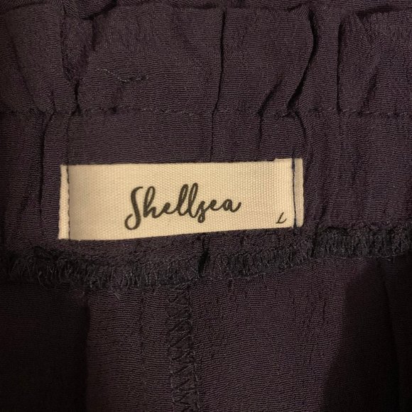 Shellsea High Waisted Front Tie Blue Shorts - Picture 4 of 6